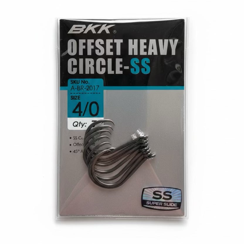 BKK Super Slide offset circle hook sizes 4/0 — NZ saltwater fishing Don Fish Gear