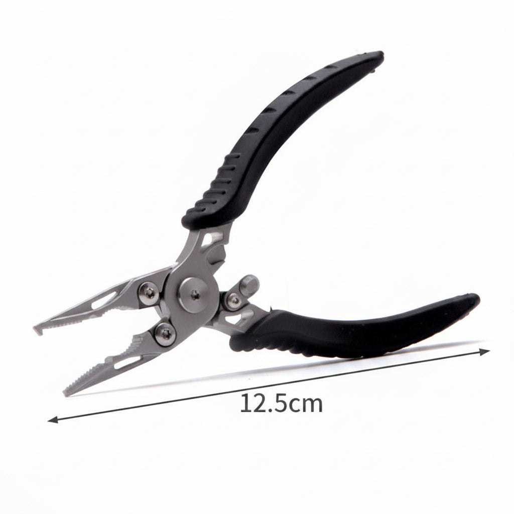 Compact 420 stainless fishing plier 12.5cm — NZ saltwater fishing Don Fish Gear