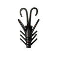 Crabby Hunter flounder softbait Black colour — NZ inshore fishing Don Fish Gear