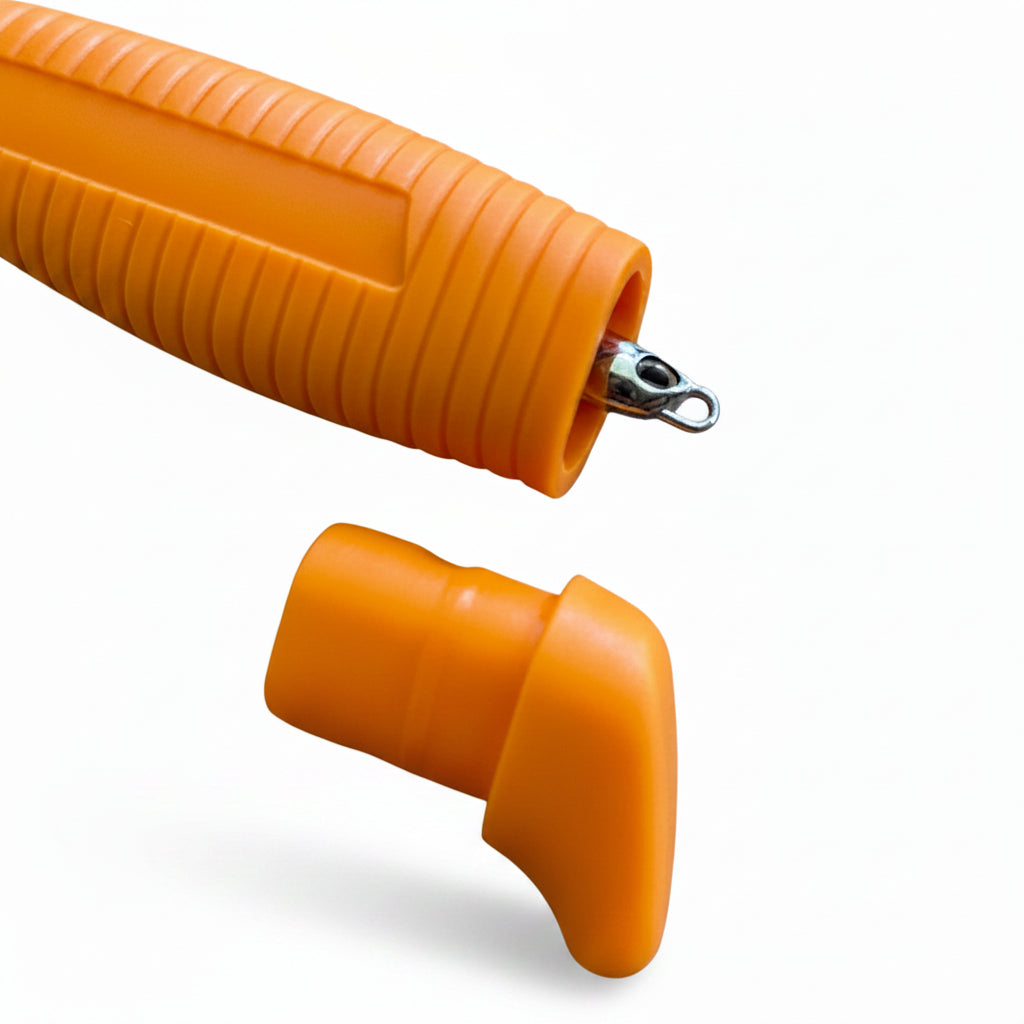 Floating knife hollow handle storage open — NZ fishing tool Don Fish Gear
