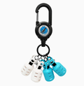 4-pack squid jig hook covers with carabiner blue white — Don Fish Gear NZ
