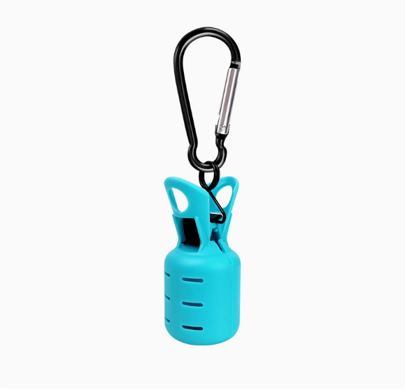 Single squid jig hook cover with quick snap blue — Don Fish Gear NZ
