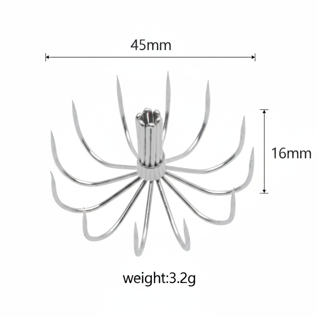 DIY Squid Gaff Umbrella Hook 4.5cm